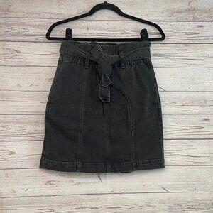 Madewell‎ Black Denim Mini Skirt Size Small